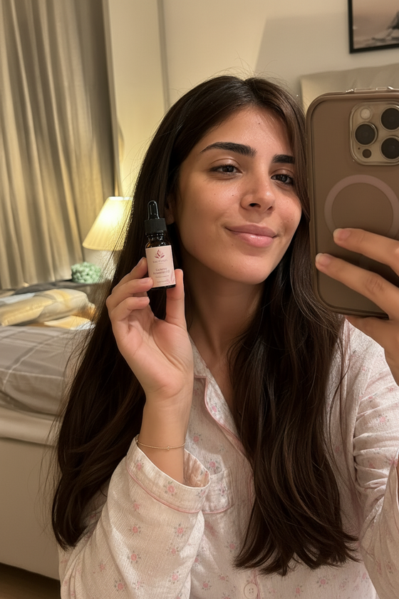 Illustrative customer-style image 1 featuring Calming Lavender Oil 10 ml