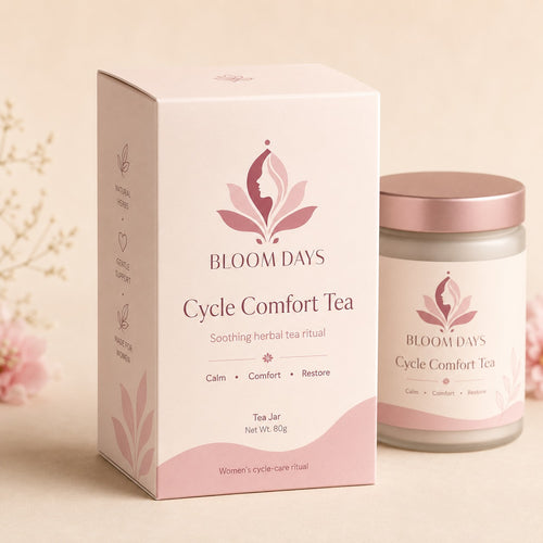 Bloom Days Cycle Comfort Tea jar with individual outer box