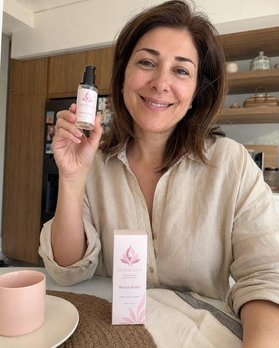 Illustrative customer-style image 5 featuring Motion Relief 30 ml