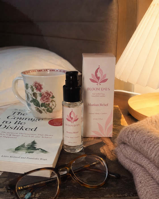 Illustrative customer-style image 6 featuring Motion Relief 30 ml